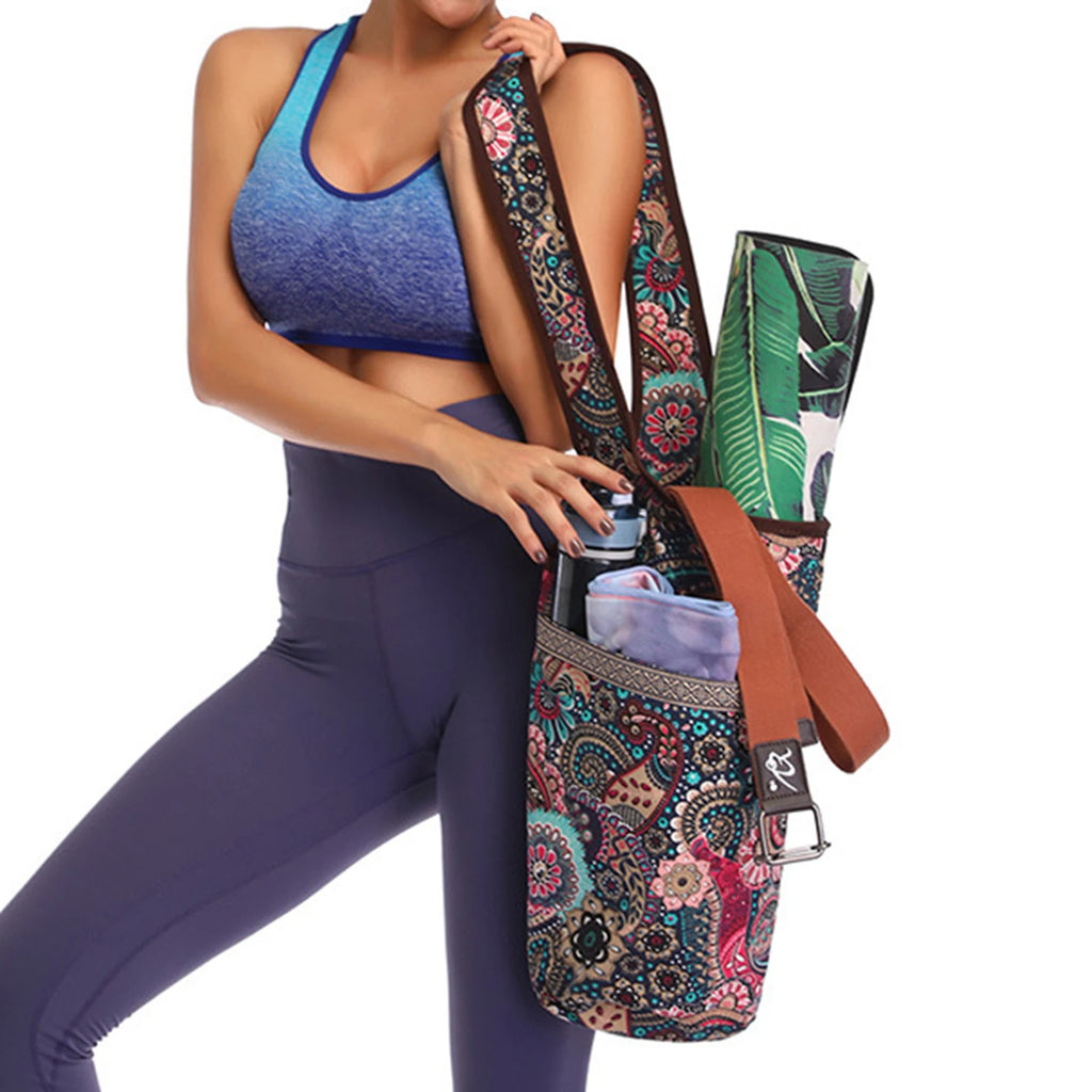 Trendy Canvas Yoga Mat Backpack - The Ultimate Companion for Your Outdoor Yoga Sessions