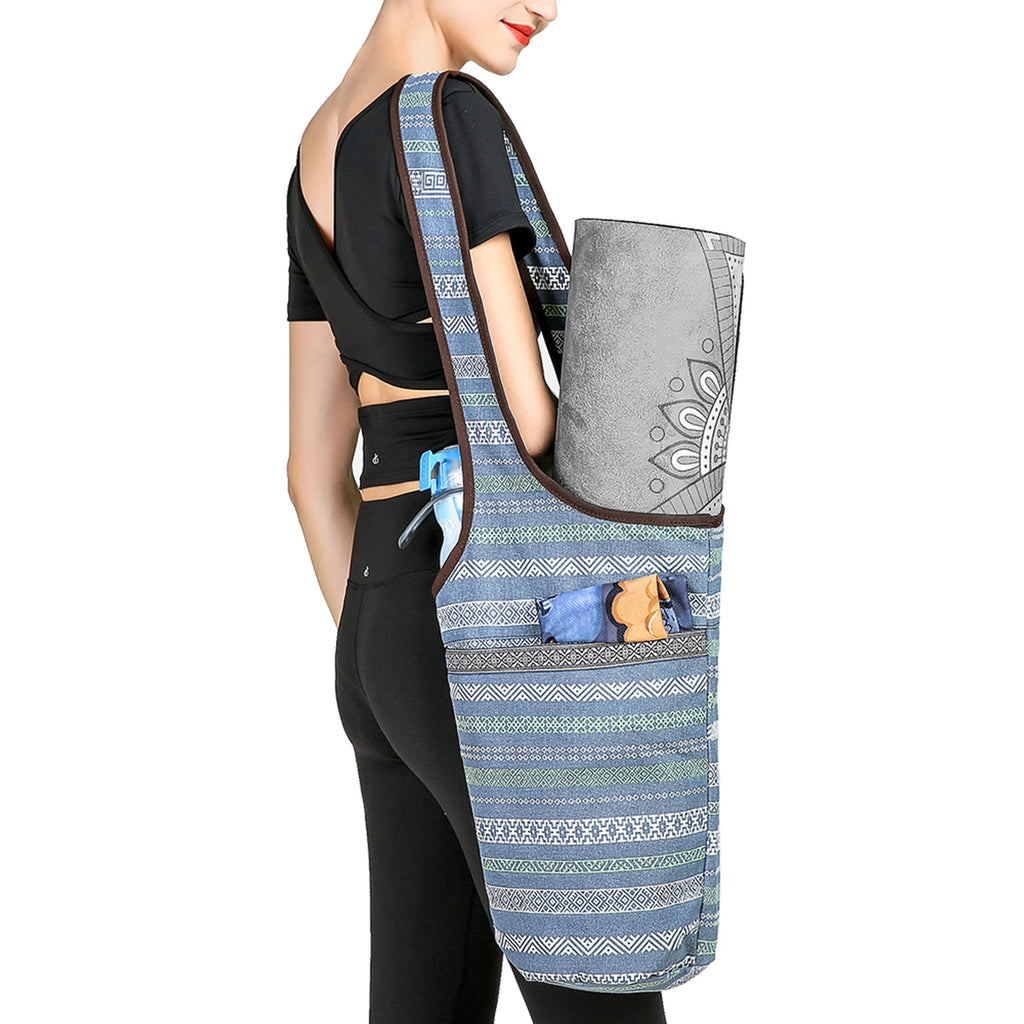 Trendy Canvas Yoga Mat Backpack - The Ultimate Companion for Your Outdoor Yoga Sessions