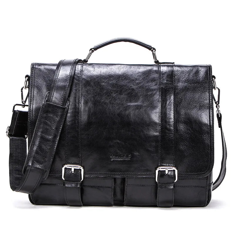 Professional Panache - Genuine Leather Men’s Briefcase