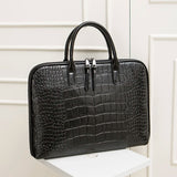 Luxury Cowhide Women's Briefcase - Large Capacity Genuine Leather Business Handbag