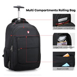 Multi-Purpose Travel Bag on Wheels - Men’s Trolley Backpack & Women’s Sport Luggage Set