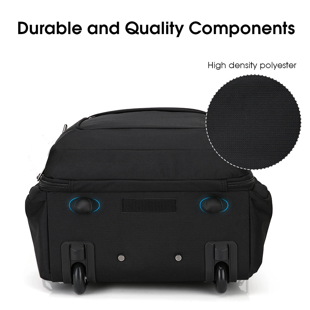 Multi-Purpose Travel Bag on Wheels - Men’s Trolley Backpack & Women’s Sport Luggage Set