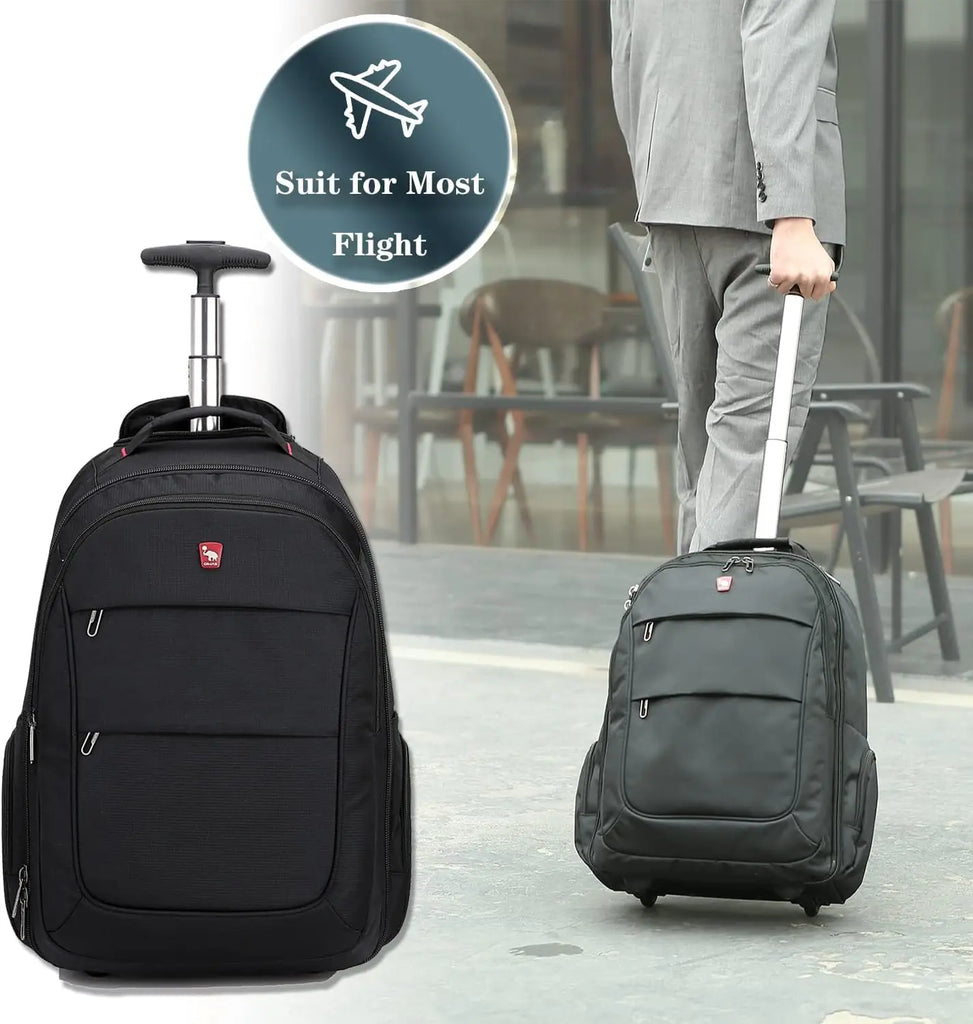 Multi-Purpose Travel Bag on Wheels - Men’s Trolley Backpack & Women’s Sport Luggage Set