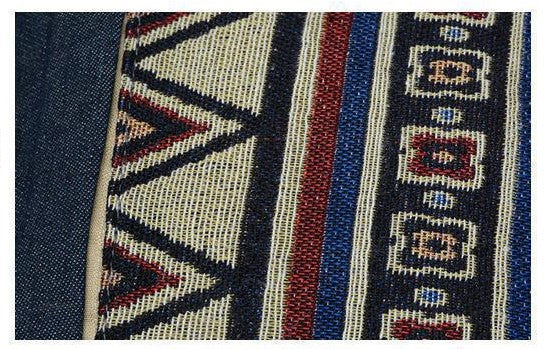 Vintage Bohemian Canvas Backpack – Ethnic Chic Schoolbag for Women