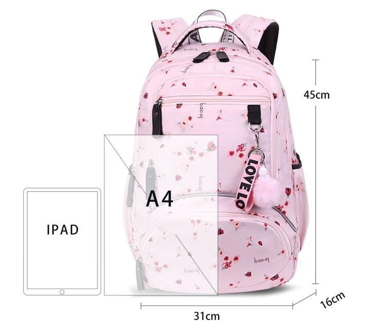 Large Capacity School Backpack for Teenage Girls