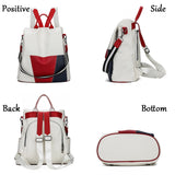 Secure & Stylish PU Leather Anti-Theft Backpack for Women