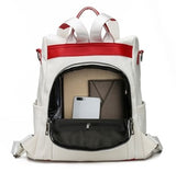 Secure & Stylish PU Leather Anti-Theft Backpack for Women