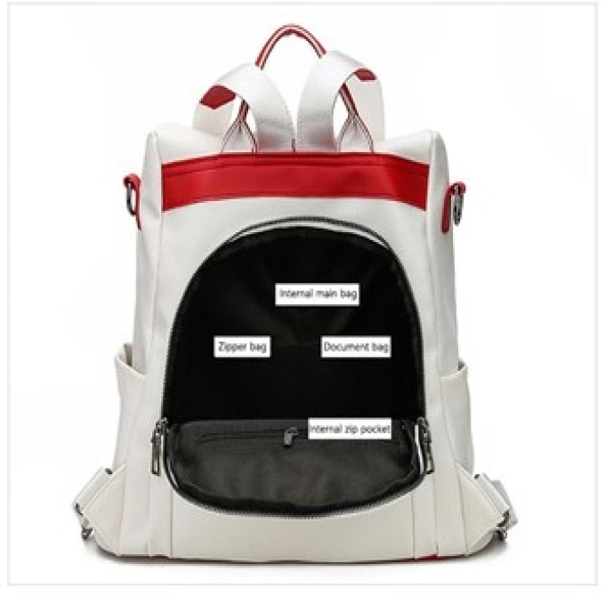 Secure & Stylish PU Leather Anti-Theft Backpack for Women