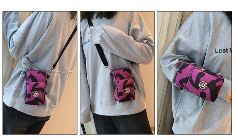 Convertible Sporty Style Compact Purse for Phone