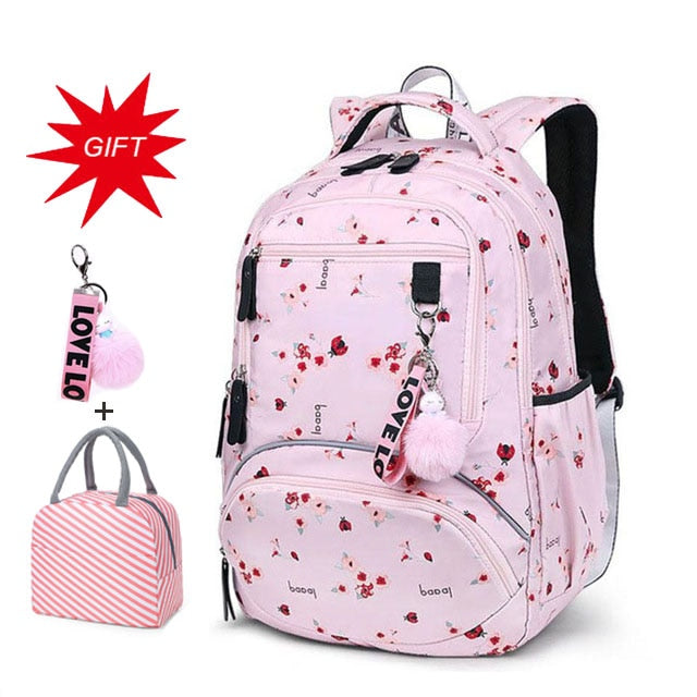 Large Capacity School Backpack for Teenage Girls