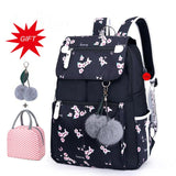Large Capacity School Backpack for Teenage Girls