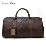 Premium Cowhide Leather Unisex Duffle Bag – Perfect for Weekend Getaways