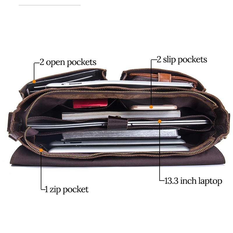 Professional Panache - Genuine Leather Men’s Briefcase