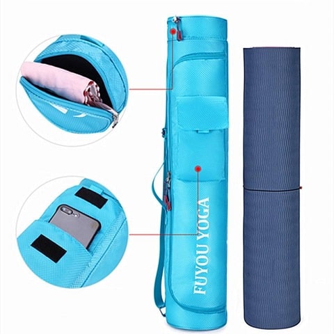 Multi-Pocket Fitness Yoga Mat Bag - Durable & Spacious Yoga Carrier Bag