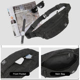 Versatile Waterproof Waist Bag - Men’s Belt Bag & Sports Sling Chest Pack