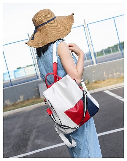 Secure & Stylish PU Leather Anti-Theft Backpack for Women