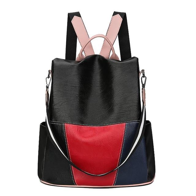 Secure & Stylish PU Leather Anti-Theft Backpack for Women