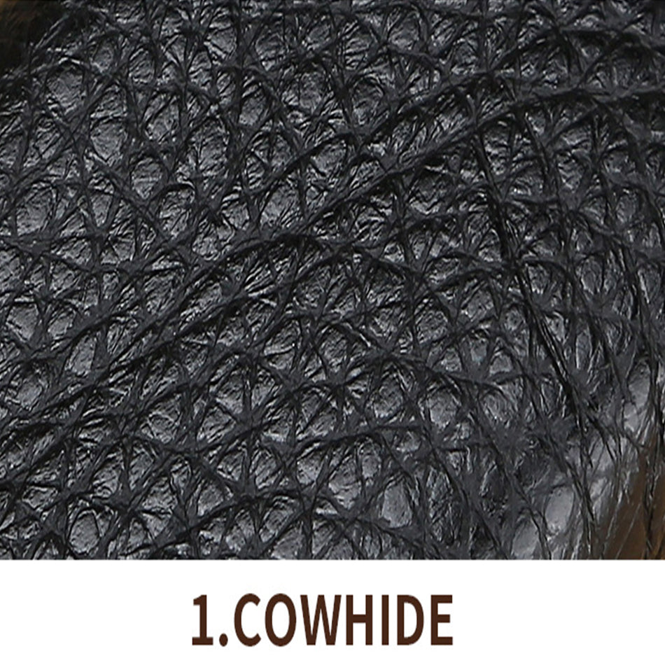 Deluxe Genuine Leather Keychain Wallet - Unisex Coin Purse & Key Pouch