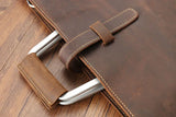 Men's Genuine Leather A4 Business Clutch & Document Case