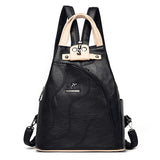 Sleek Leather Backpack for Women - The Ultimate Travel and School Companion