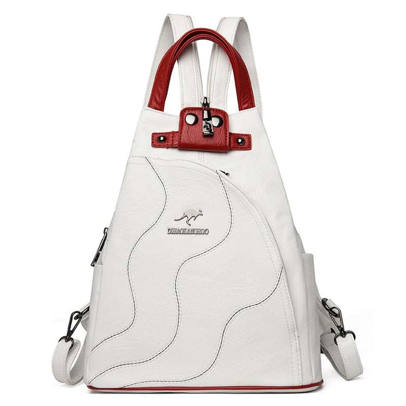Sleek Leather Backpack for Women - The Ultimate Travel and