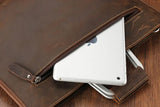 Men's Genuine Leather A4 Business Clutch & Document Case