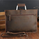 Men's Genuine Leather A4 Business Clutch & Document Case