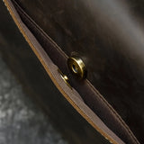 Men's Crazy Horse Leather Crossbody Messenger Bag – Fits A4 Documents