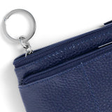 Compact Genuine Leather Coin Purse - Key Holder Mini Zipper Pouch