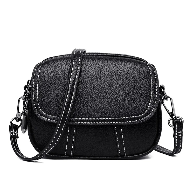 Chic Mini Shoulder Bag - Stylish Small Round Essential Handbag