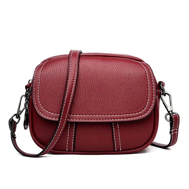 Chic Mini Shoulder Bag - Stylish Small Round Essential Handbag