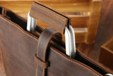 Men's Genuine Leather A4 Business Clutch & Document Case