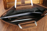 Men's Genuine Leather A4 Business Clutch & Document Case