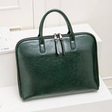 Luxury Cowhide Women's Briefcase - Large Capacity Genuine Leather Business Handbag