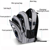 Tech-Ready Trekker - Oxford Waterproof USB Rucksack