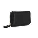 Mini Genuine Leather Women’s Zip Wallet & Card Holder
