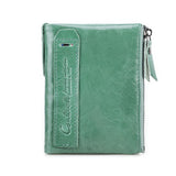 CONTACT’S Genuine Leather Bifold Wallet & Coin Purse for Women