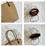 Sunshine in Hand: The Boho Rattan & Straw Beach Tote