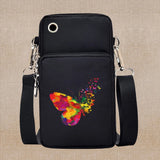 Chic Butterfly Pattern Waterproof Phone Bag - Stylish Crossbody Pouch for iPhone