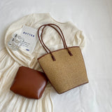Sunshine in Hand: The Boho Rattan & Straw Beach Tote