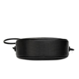 Genuine Leather Crescent Crossbody & Mini Shoulder Bag with Braided Strap