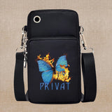 Chic Butterfly Pattern Waterproof Phone Bag - Stylish Crossbody Pouch for iPhone