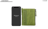 CONTACT’S Genuine Leather Bifold Wallet & Coin Purse for Women