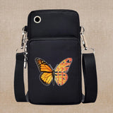 Chic Butterfly Pattern Waterproof Phone Bag - Stylish Crossbody Pouch for iPhone