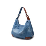 Chic Luxury Denim Handbag - Spacious and Stylish Jean Tote for Ladies