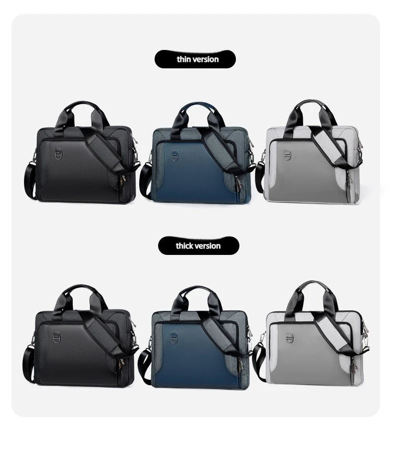 Modern Unisex PU Laptop Briefcase & Shoulder Bag (13.3" - 16")