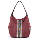 Trendy Multifunction Canvas Shoulder Bag - Spacious and Stylish for the Modern Woman