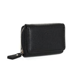Mini Genuine Leather Women’s Zip Wallet & Card Holder