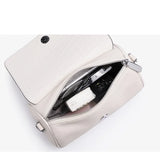 Elegant Croco Cowhide Leather Shoulder Bag – A Barrel-Shaped Fashion Statement