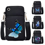 Chic Butterfly Pattern Waterproof Phone Bag - Stylish Crossbody Pouch for iPhone